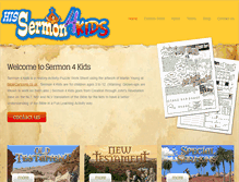 Tablet Screenshot of hissermon4kids.com